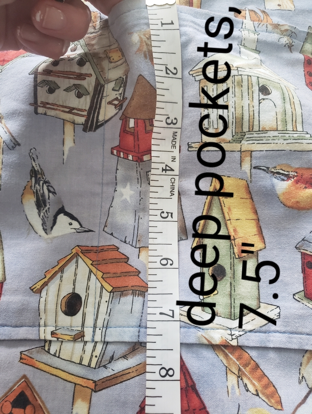 Vintage Handmade Cotton Apron - Picture 7 of 13